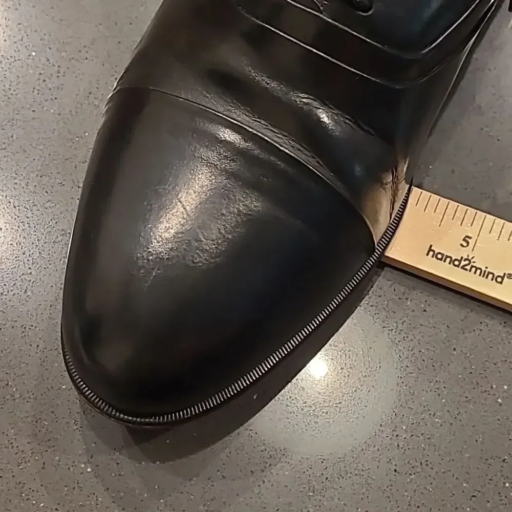 Stacy Adam's SZ 10.5 M comfort flex leather shoes, made in Brazil, black